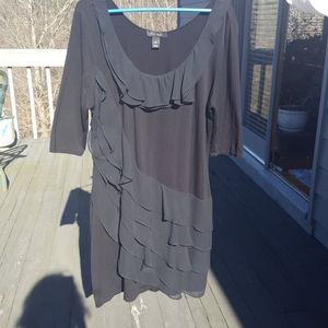 WhiteHouseBlackMarketBlackDress3/4 sleeve xl